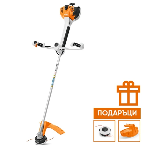 FS 361 C-EM, храсторез с тристранен нож 300-3 и универсален презрамен колан ADVANCE