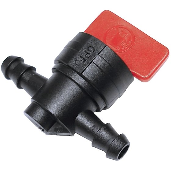 Кран за гориво, прав пластмасов, ON/OFF, за маркуч 6-8 мм - Заменя Briggs & Stratton 494768 (НЕ ОРИГИНАЛЕН)